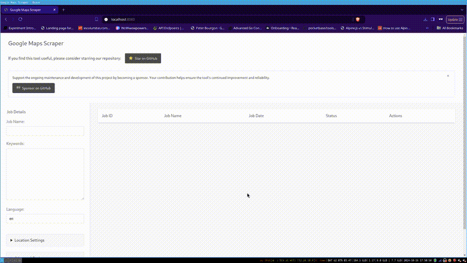 外贸拓客用 – 免费开源的谷歌地图爬虫-google-maps-scraper-略知一二