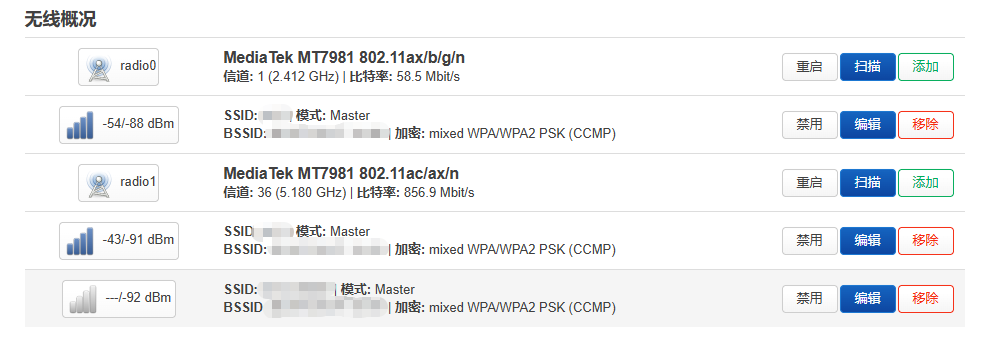 Openwrt 系统配置多个wifi对应多个IP的方法（自带wifi的机器）-略知一二